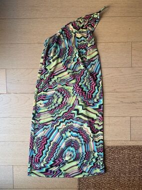 Assembly New York Psychedelic  One-Shoulder Dress